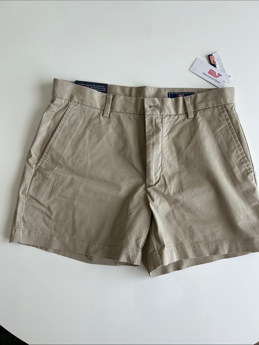 Men's Beige Chino Shorts - Classic Cotton Blend